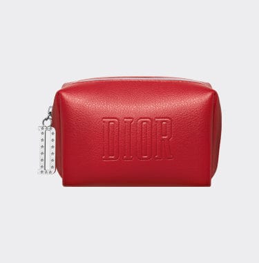 Dior beauty logo red Authentic outlet pouch