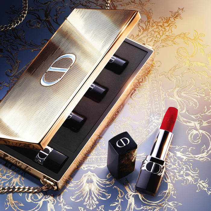 Rouge Dior Makeup Clutch - Limited Edition | Lipstick Collection - 1 Lipstick and 3 Refills
