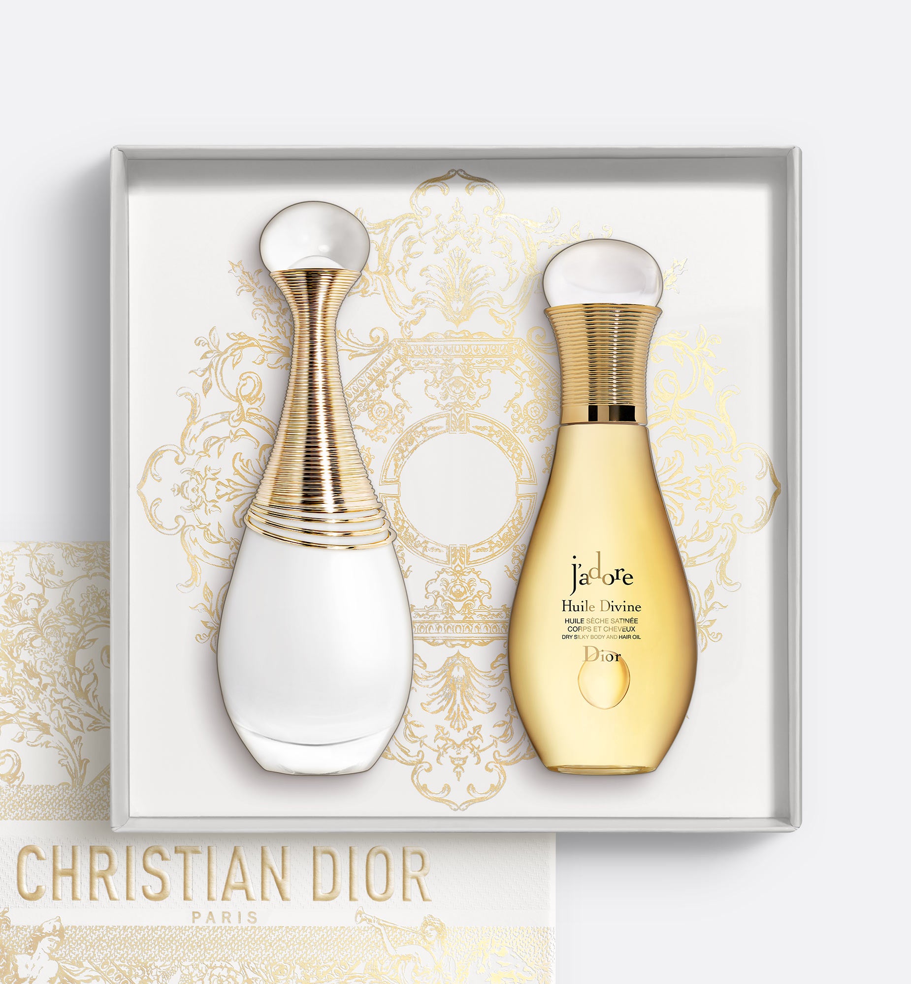 J'adore Parfum d’eau & J'adore Huile Divine Gift Set | Alcohol-Free Eau de Parfum and Dry Oil