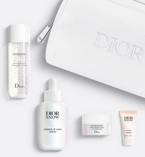 Diorsnow The Glow Protocol | Lotion, serum, hydrating cream, UV protection and reusable pouch